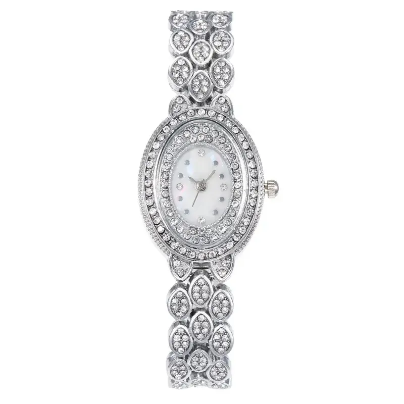 Women's Diamond Quartz Watch Set with Bracelet - Image 3