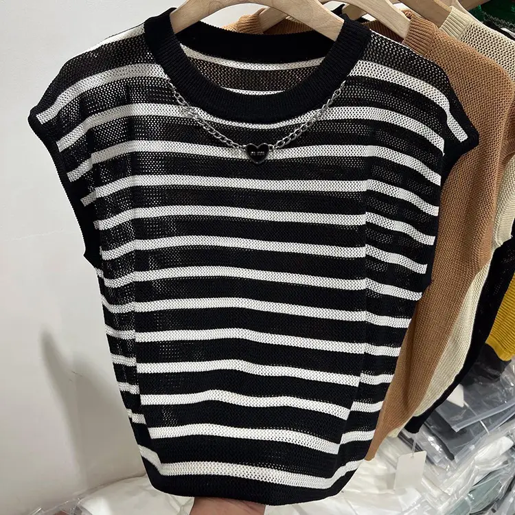 Women Ice Silk Sleeveless Knitted Top 2025 Summer — feature 10