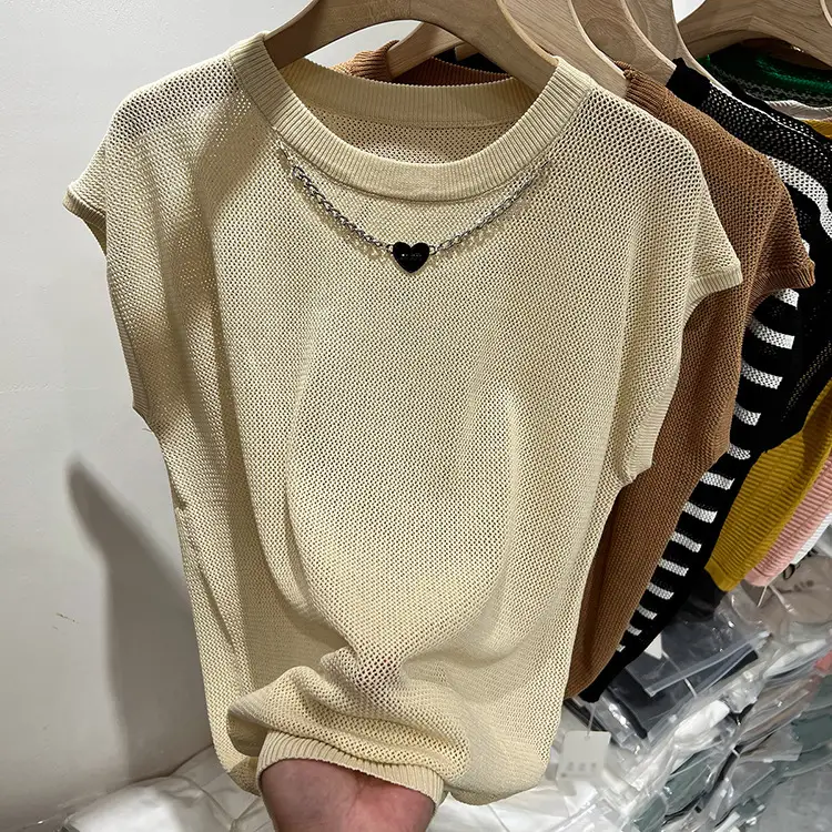 Women Ice Silk Sleeveless Knitted Top 2025 Summer — feature 13
