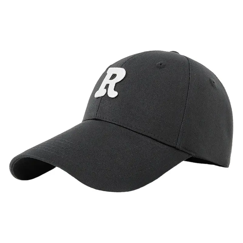 Red Baseball Cap with R Logo for Men Women
