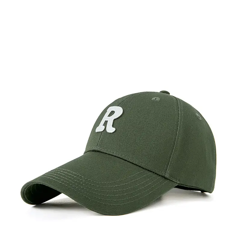 Red Baseball Cap with R Logo for Men Women - Image 9
