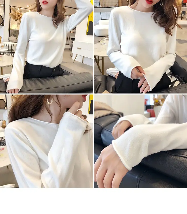 Women Green Knitted Round Neck Sweater Spring 2025 — feature 12