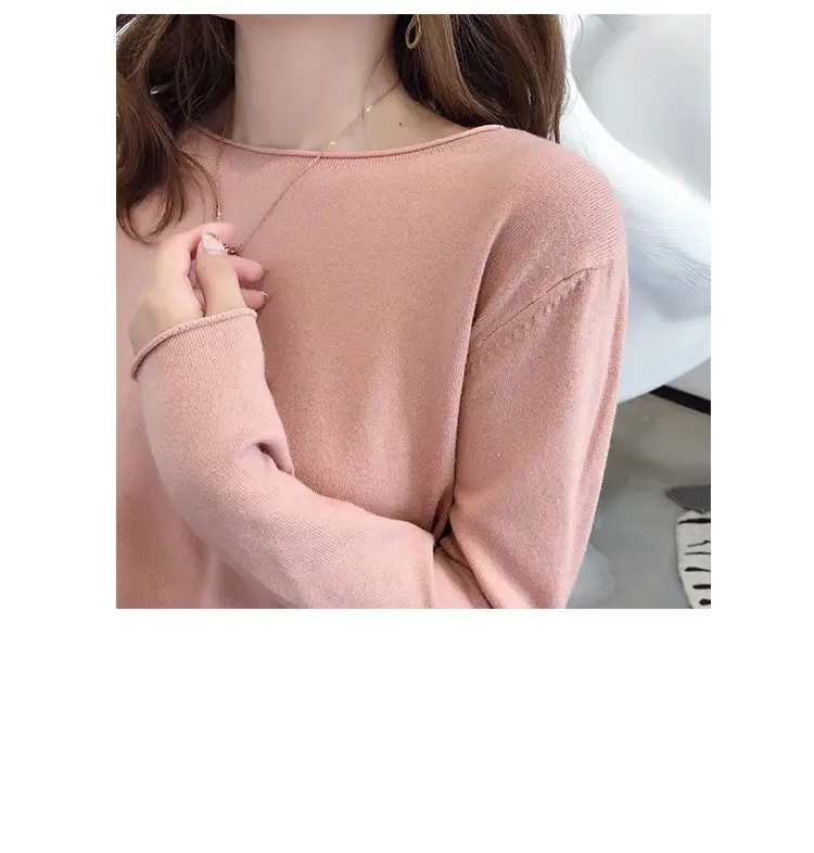 Women Green Knitted Round Neck Sweater Spring 2025 — feature 18
