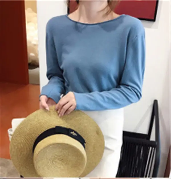 Women Green Knitted Round Neck Sweater Spring 2025 — feature 35