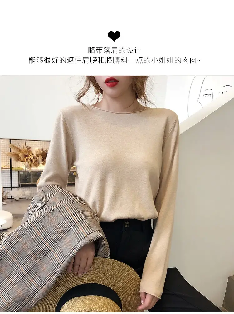 Women Green Knitted Round Neck Sweater Spring 2025 — feature 6