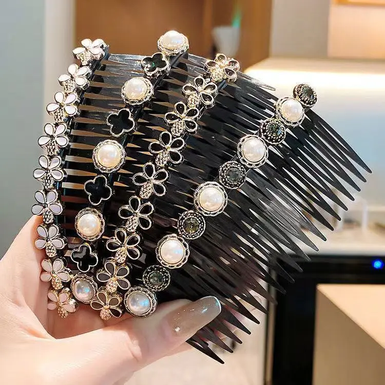 Broken Hairpin Comb Black Traceless Women's Hairpin - Image 10