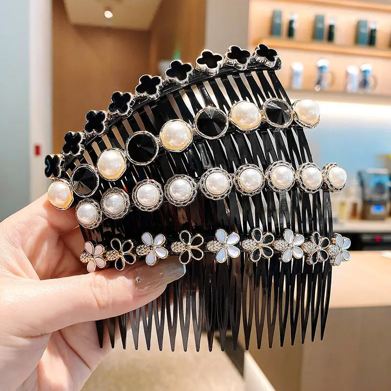 Broken Hairpin Comb Black Traceless Women's Hairpin - Image 12