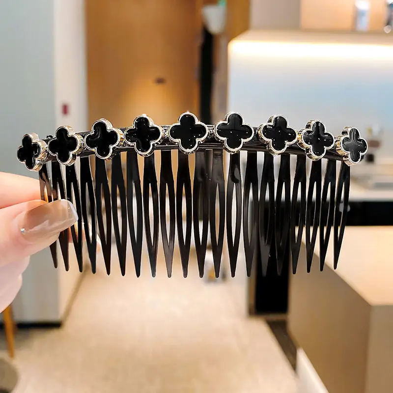 Broken Hairpin Comb Black Traceless Women's Hairpin - Image 4