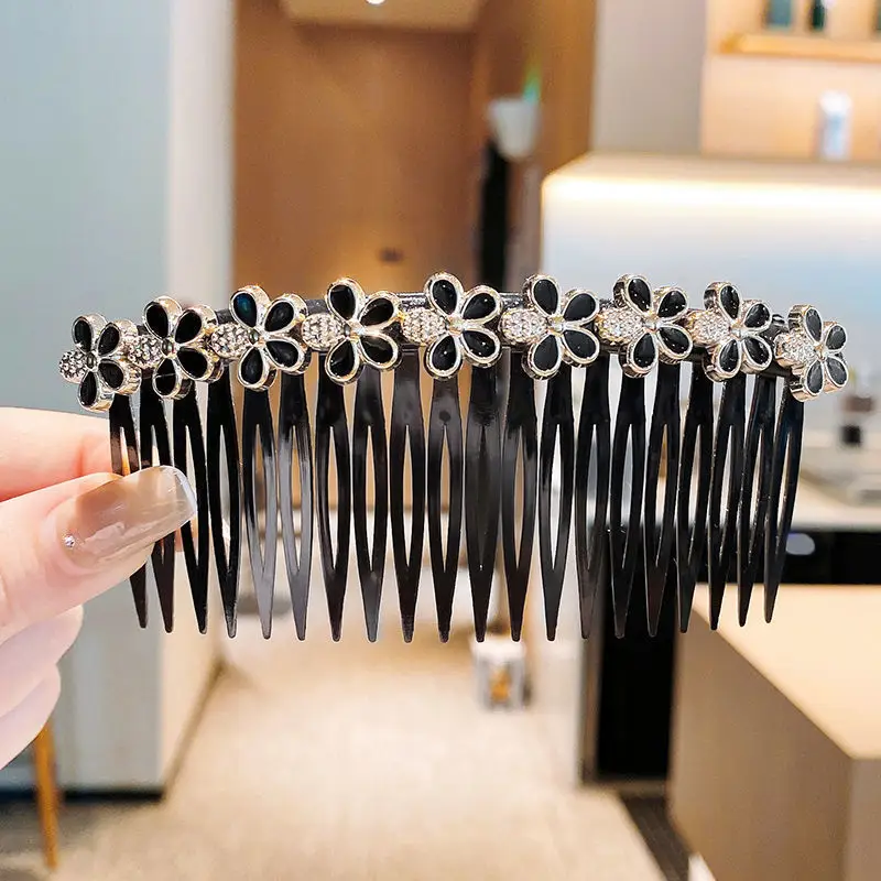 Broken Hairpin Comb Black Traceless Women's Hairpin - Image 5