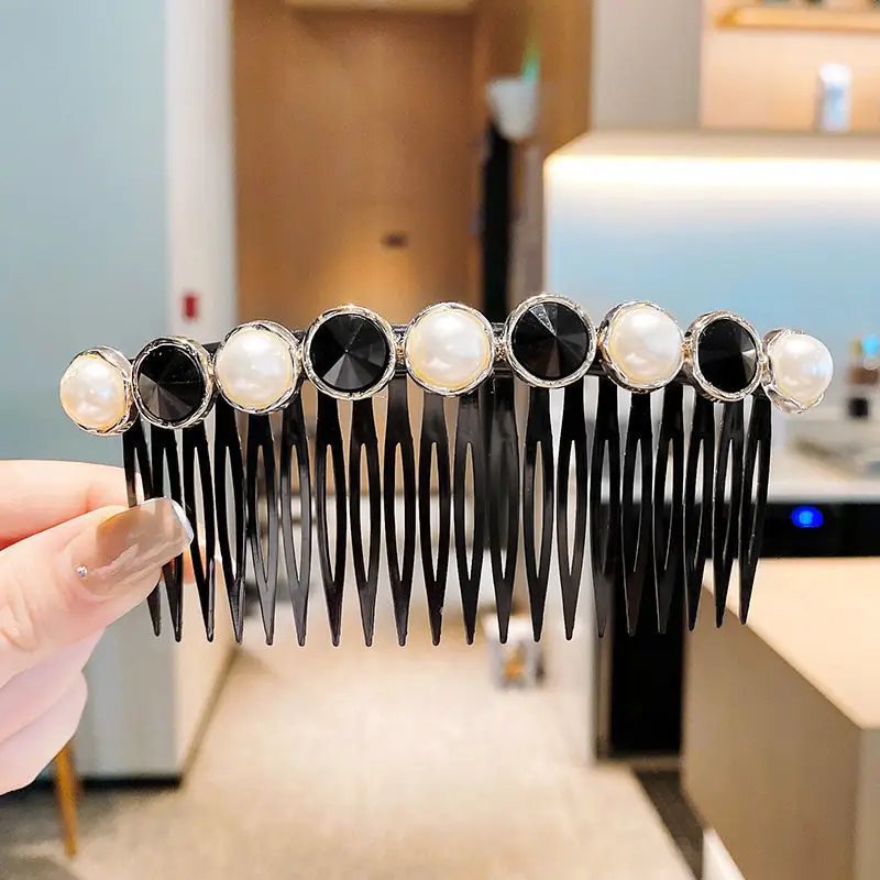 Broken Hairpin Comb Black Traceless Women's Hairpin - Image 6