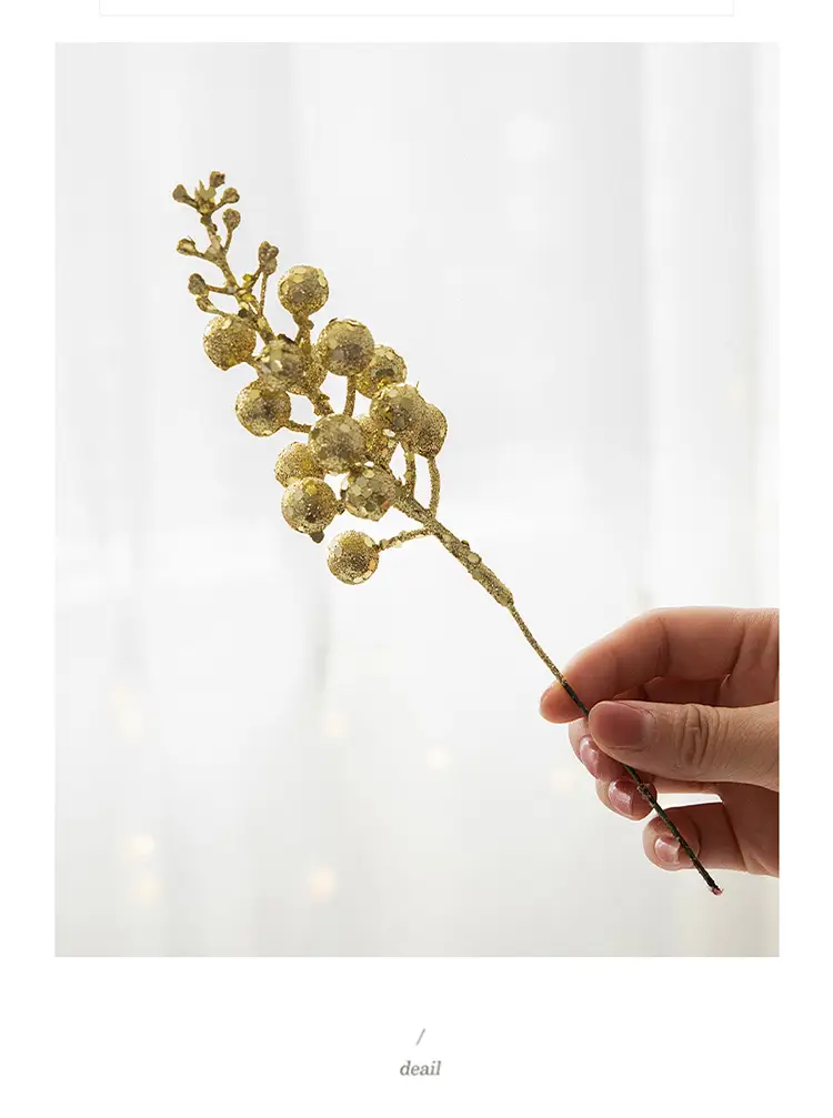 Golden Pearl Cross-Border Christmas Tree Rattan Decor — feature 4