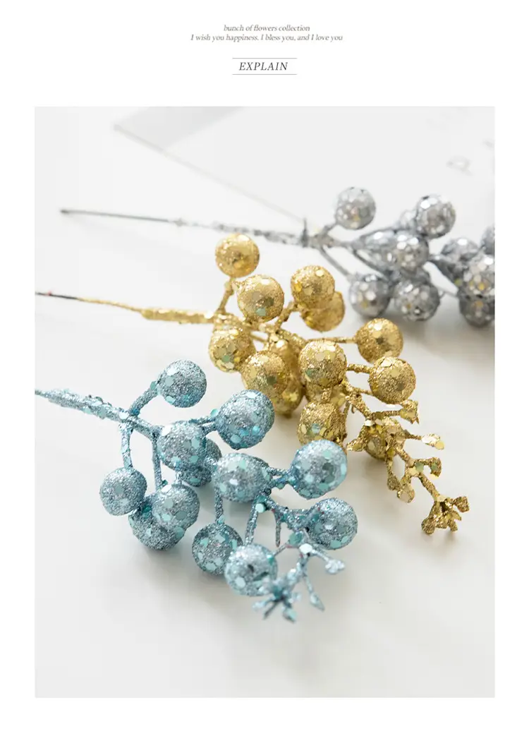 Golden Pearl Cross-Border Christmas Tree Rattan Decor — feature 6