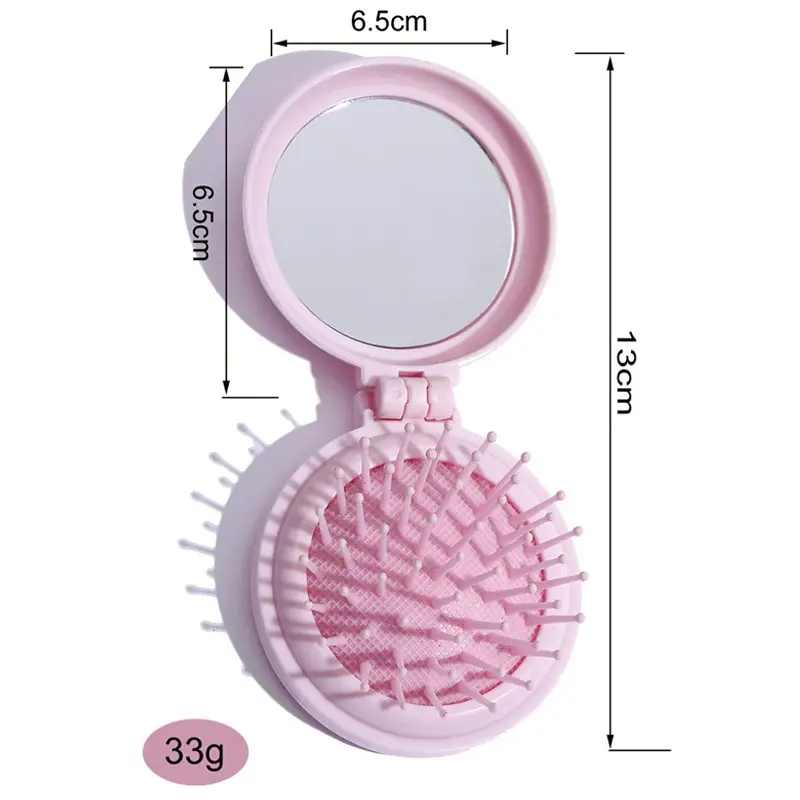 Cross-border Comb Pink Yellow Mirror Cosmetic Mirror Cute Air Cushion Comb - Image 18