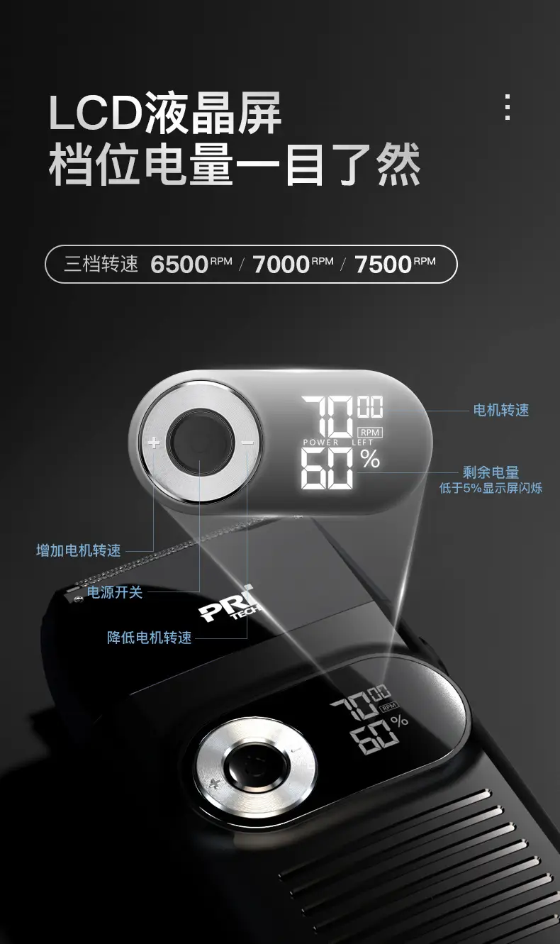 RSM-1699 Electric Hair Clipper with Digital Display — feature 11