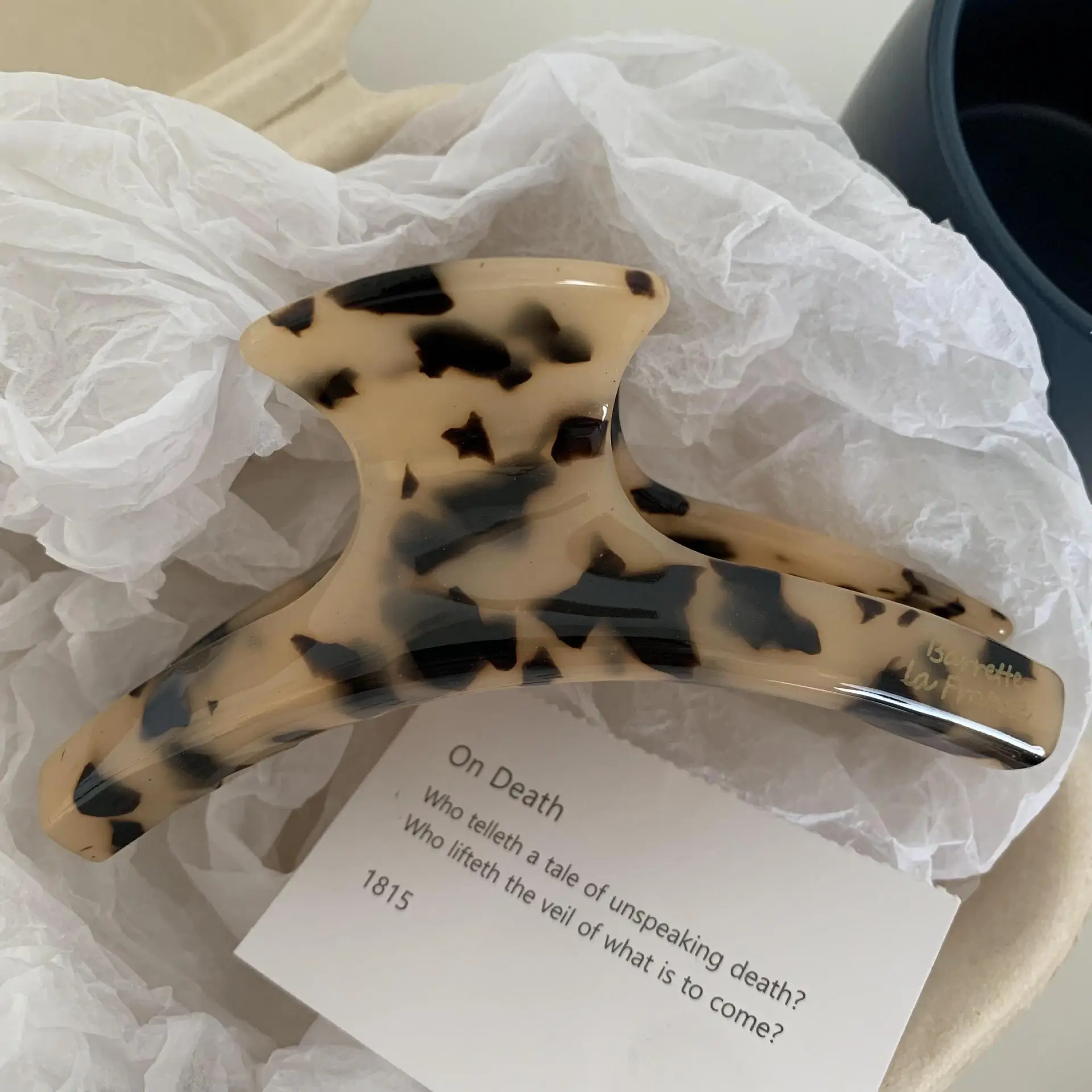 Korean Hairpin Shark Clip Acetic Acid Leopard Print Grab