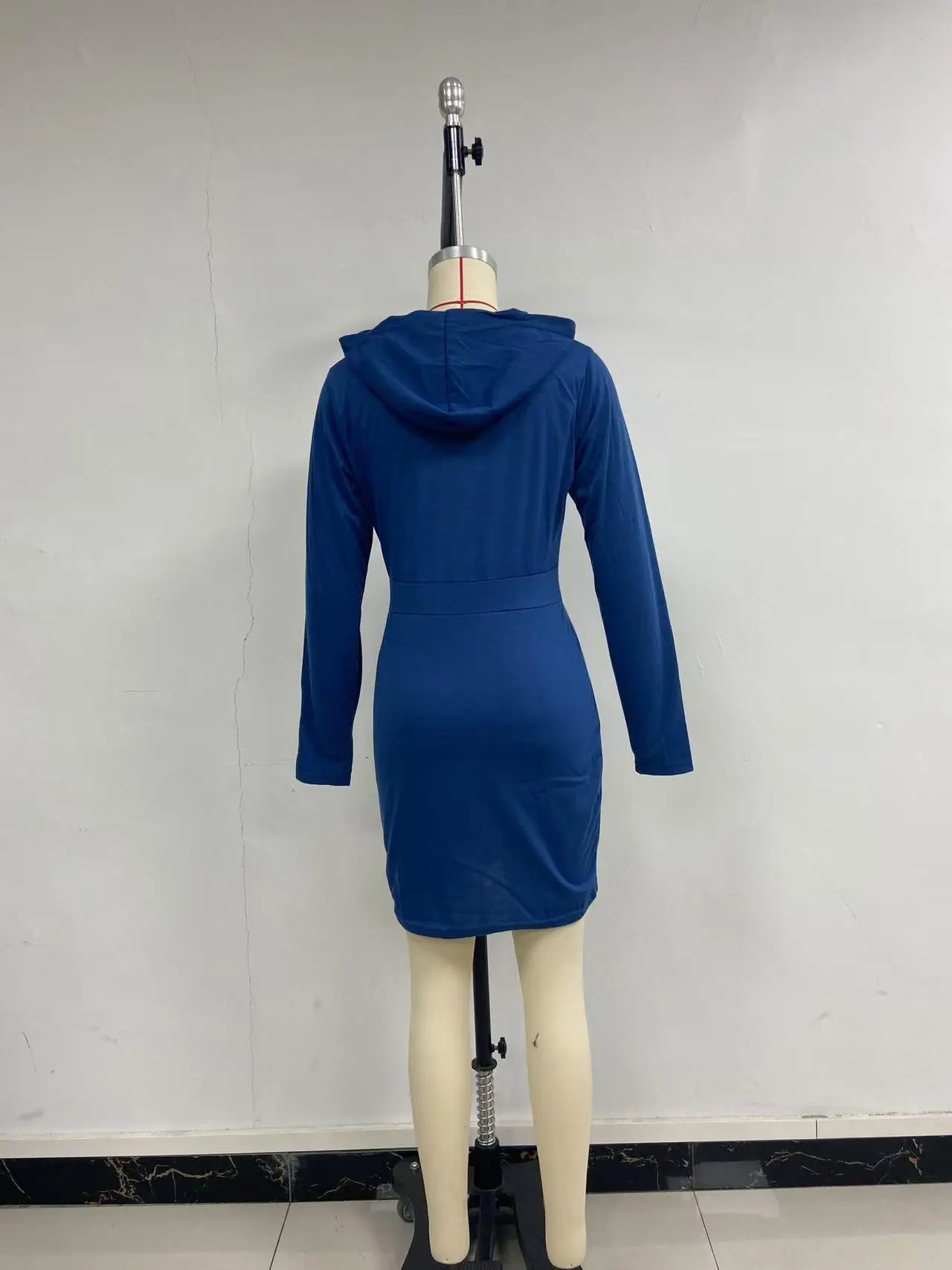 Black Slim Fit Hooded Sweater Skirt for Women — feature 23