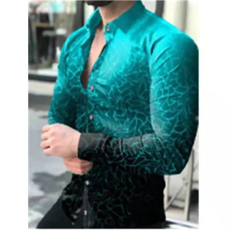 Men's Red Polka Dot Long Sleeve Shirt Plus Size