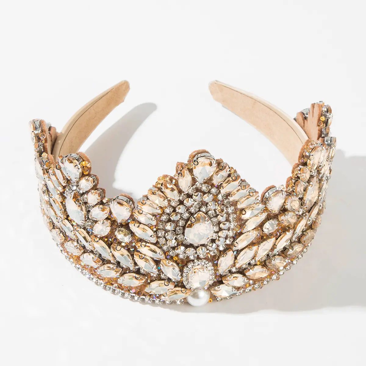 Baroque Red Crystal Hairband for Women - Image 12