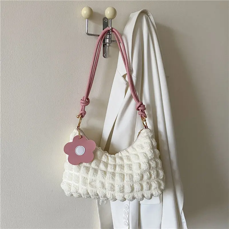 Women Pink Flower Shoulder Bag 2022 - Image 4