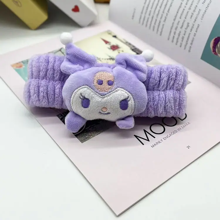 Cute Plush Headband with Bow for Girls - Image 17