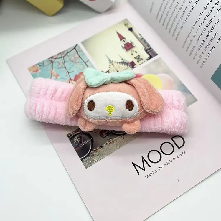 Cute Plush Headband with Bow for Girls - Image 2