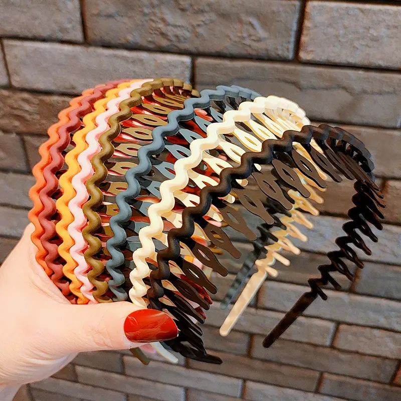 2022 New Style Face Wash Hair Band Women's Broken Hair Bangs with Toothed Non-slip Headband Hair Bundles Korean Internet Celebrity Headwear - Image 11