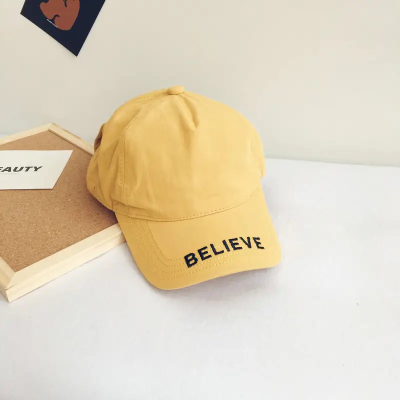 Believe Black Embroidered Baseball Cap for Girls - Image 5