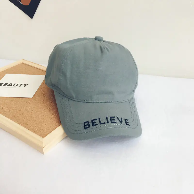 Believe Black Embroidered Baseball Cap for Girls - Image 6