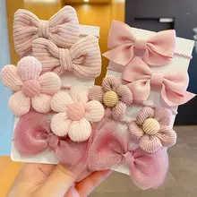 Elegant Bow Tie Ponytail Ribbon Hair Rope Pearl Pendant Women — feature 9