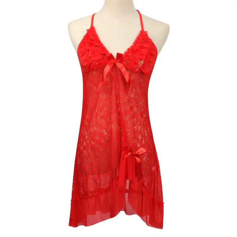 Sexy Lace Backless Nightdress for Women - Image 2