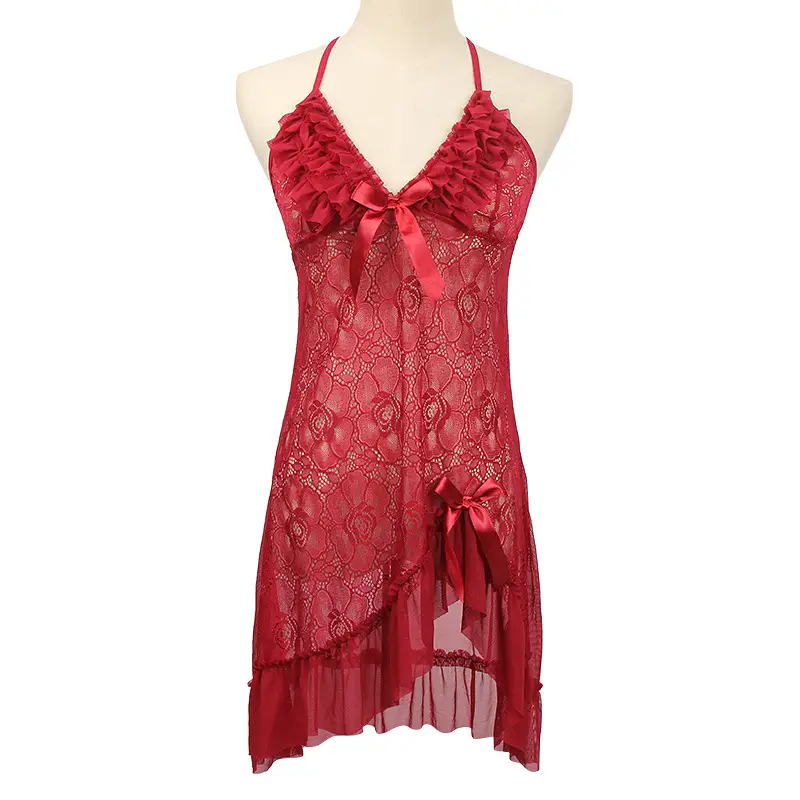 Sexy Lace Backless Nightdress for Women - Image 6