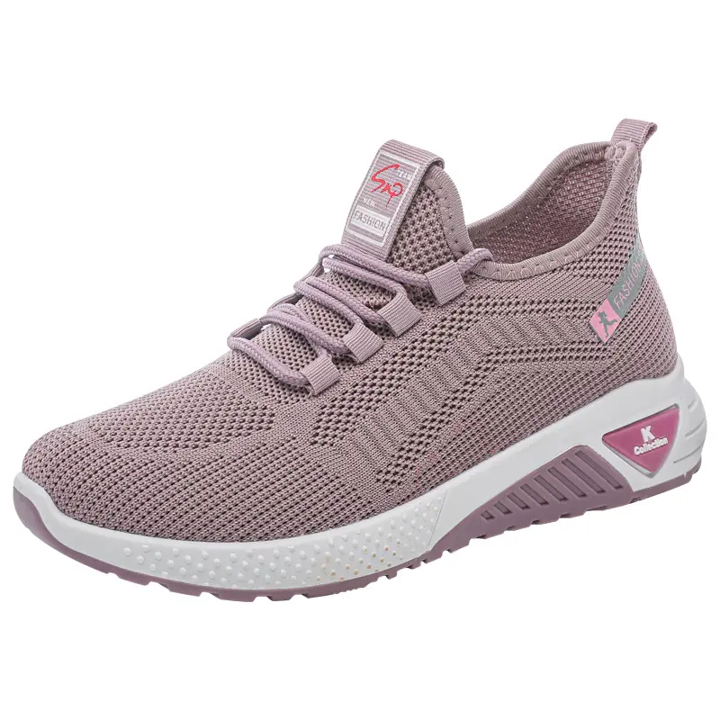 Women's Pink Mesh Running Shoes 2024