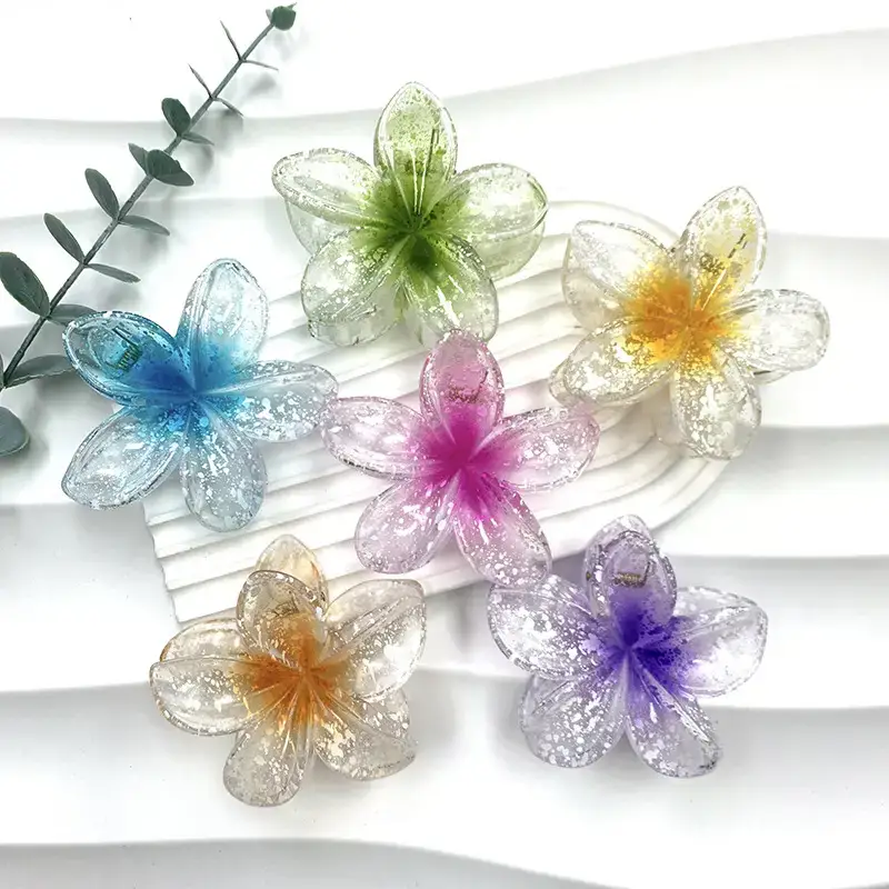 New Arrival Egg Flower Hair Clamps European American Retro Colored