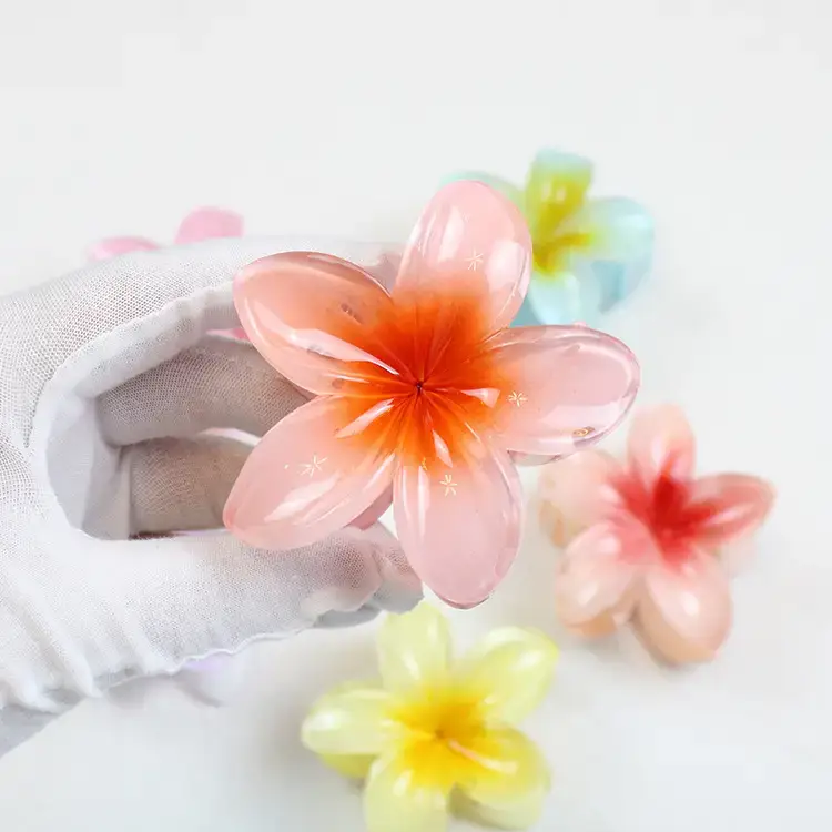 New Arrival Egg Flower Hair Clamps European American Retro Colored