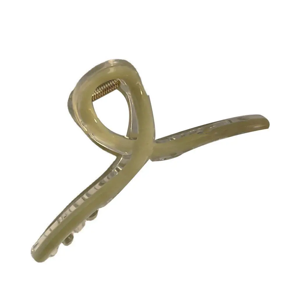 New Large Geometric Cross Oil Drip Hair Clip Women - Image 9