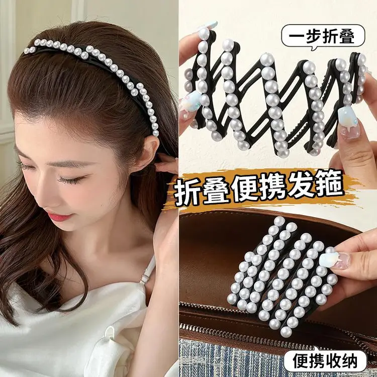 Gray Elastic Hair Accessory for Adults - Image 11
