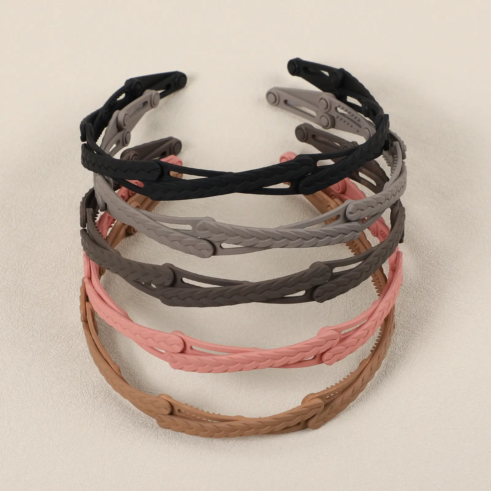 Gray Elastic Hair Accessory for Adults - Image 12