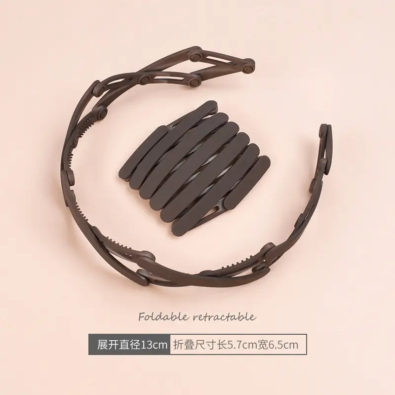 Gray Elastic Hair Accessory for Adults - Image 8