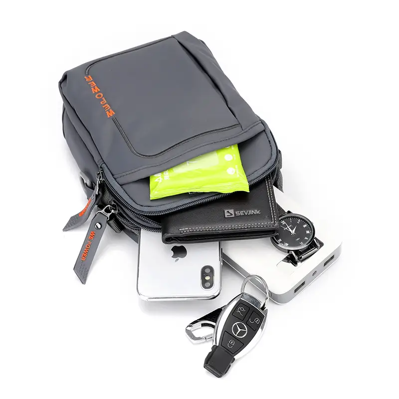 Men's Dual-Use Shoulder & Belt Bag with Mobile Phone Holder - Image 7