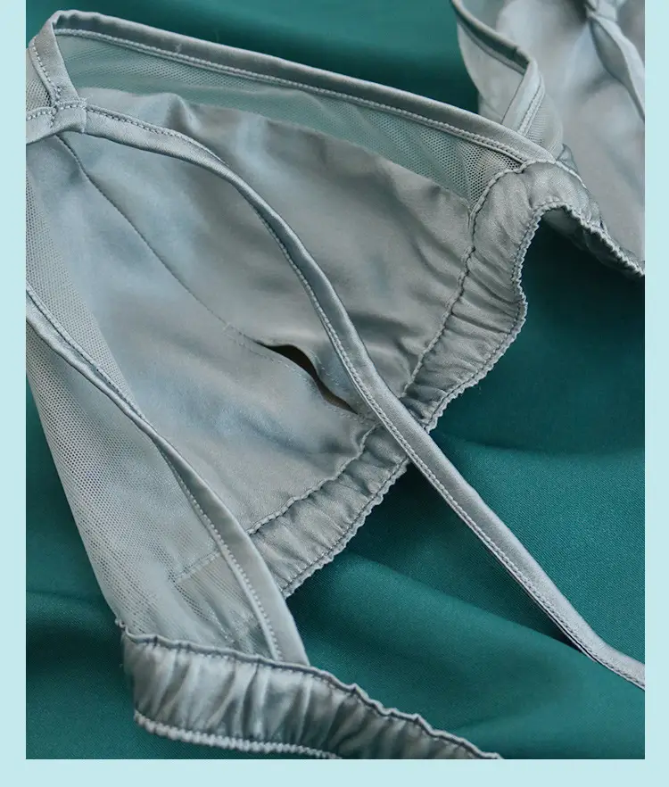 Tangge Silk Satin Non-Rim Bra Thin Breathable — feature 11