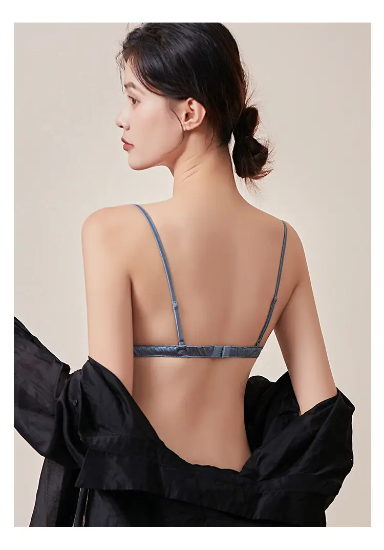 Tangge Silk Satin Non-Rim Bra Thin Breathable — feature 17