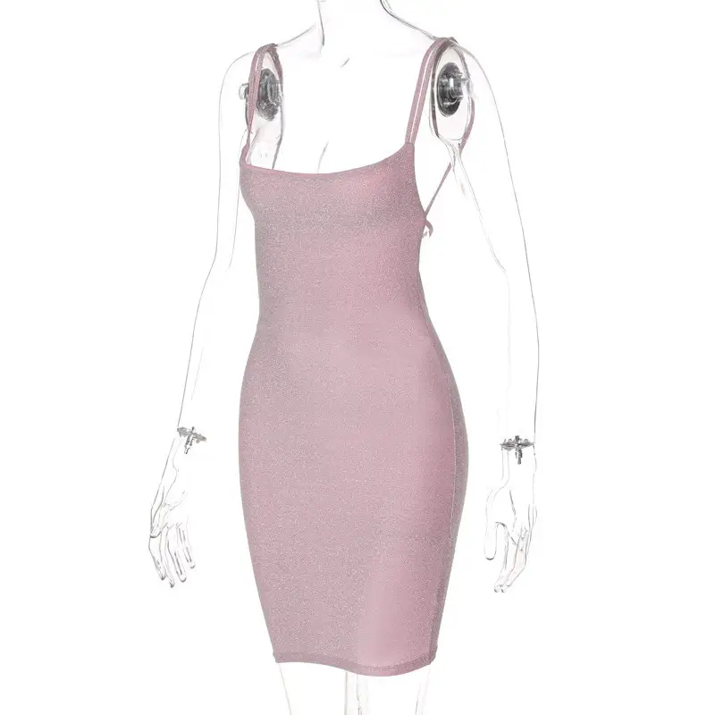 Golden Velvet Sling Back Dress for Women — feature 16