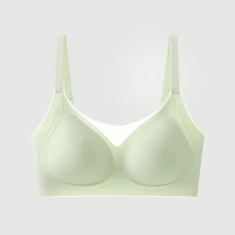 Ultra-Thin Seamless Ice Silk Bra for Small Chest - Image 2
