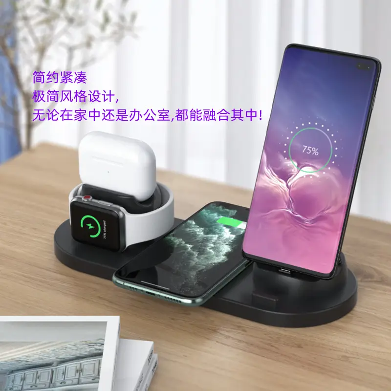 Pink 15W Cross-Border Wireless Charger for Apple Devices - Image 4