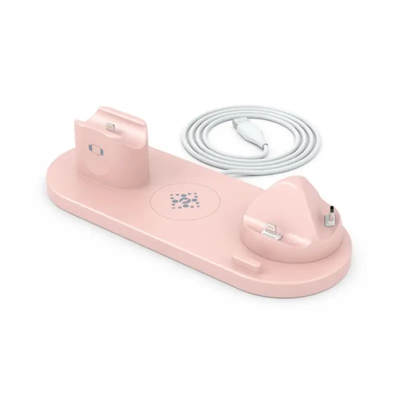 Pink 15W Cross-Border Wireless Charger for Apple Devices - Image 5