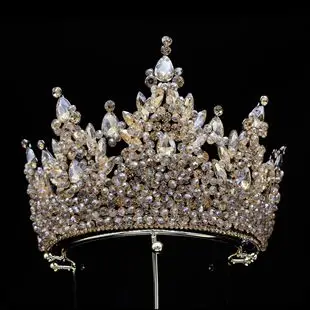 Vintage Alloy Bridal Crown European American Antique — feature 13
