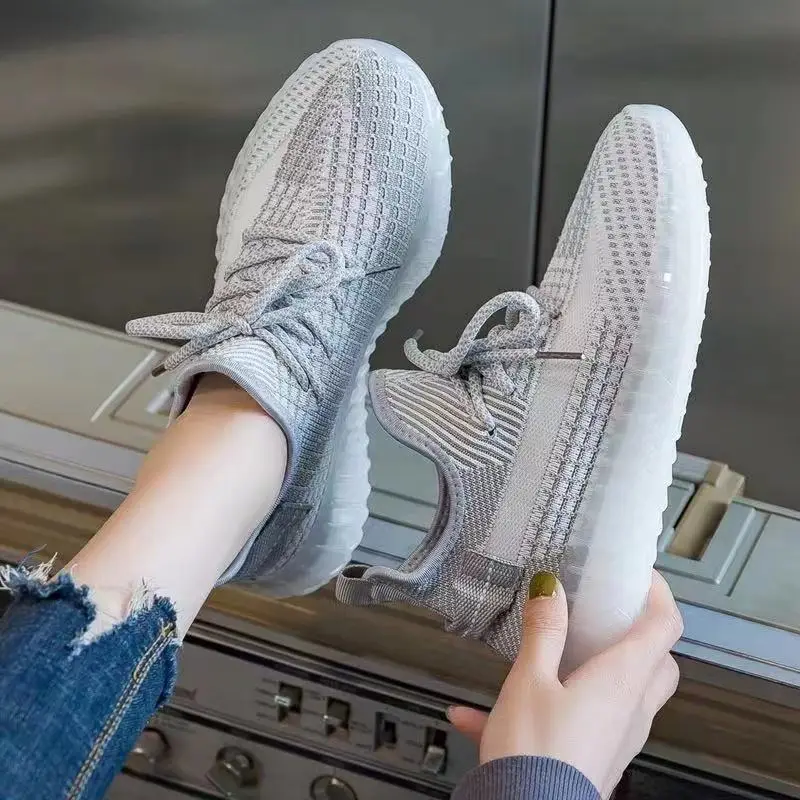 Women Flying Woven Casual Running Shoes 2024 - Image 2
