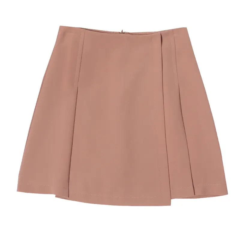 Irregular Pleated Chiffon Skirt Women Pink 1988 - Image 7