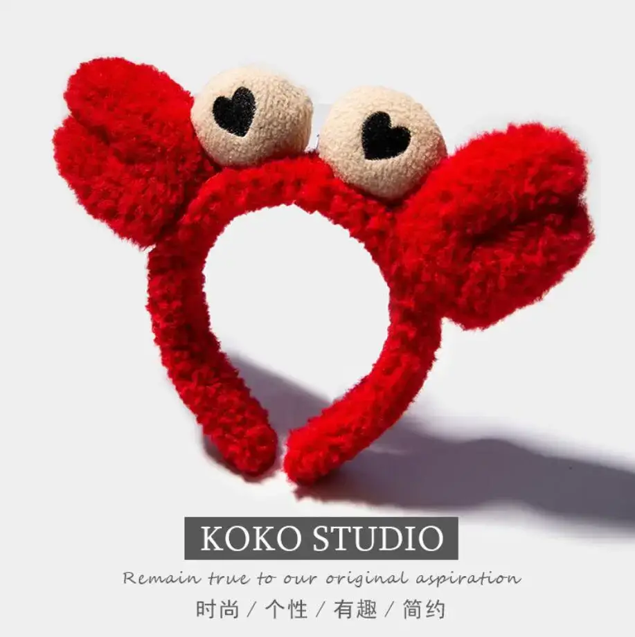 South Korea Cartoon Fish Headband Red Female Net - Image 3