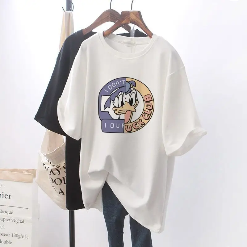 Mickey Print Cotton T-shirt for Pregnant Women - Image 27
